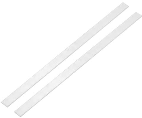 QUARKZMAN 2 Pezzi Barra Alluminio Piatta Quadrata, 3 x 15 x 305mm Materiale di Laminazione Solido Piastra Piana Lastra Profilato Asta in Alluminio 6063