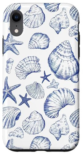 Coastal Aesthetic Preppy Seashell Starfish Ocean Beach Theme Case for iPhone XR