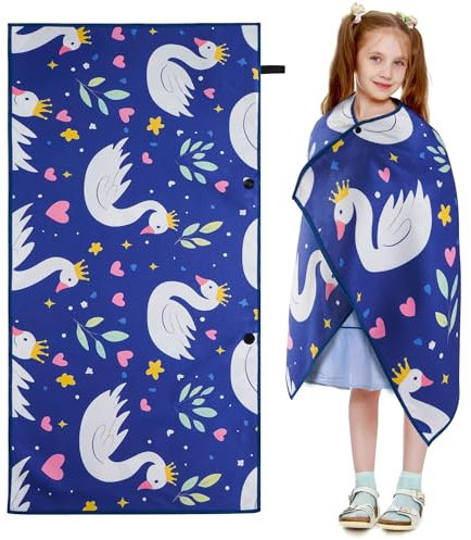 Pameil Kinder Strandtuch, Mikrofaser 140x70cm, Sandfest, für Mädchen und Jungen, für Strand, Travel, Kleine Geschenke für Kinder