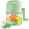 Cpolebev Máquina de Cono de Nieve Máquina de Hielo Raspado Máquina de Afeitar de Hielo Manual Trituradora de Hielo de Doble Hoja de Acero Inoxidable
