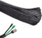 Cable Tidy Sleeve, 6mm/∅0.23-10m/32ft Cable Management Sleeve, Wire Loom Self-Closing Tube Wire Organizer for Desk, TV, Computer, PC, Cable Protection for Dogs, Cats, Black