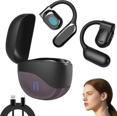 AOOSU Auriculares Traductor en Tiempo Real, AI Auriculares Traductor Instantaneo de Voz con Traducción a 144 Idiomas, Bluetooth 5.46 Auriculares Traductor 58H Tiempo de Use para Viajes y Aprender