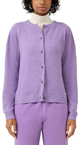 QS Damen 2175296 Strickjacke in Melange Optik
