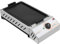 2.5KW Premium Elektrogrill – Moderner Edelstahl-Grill für Arbeitsplatten (42,5x22cm) Präzise Temperaturkontrolle (50-300°C) & Antihaft-Beschichtung Silber