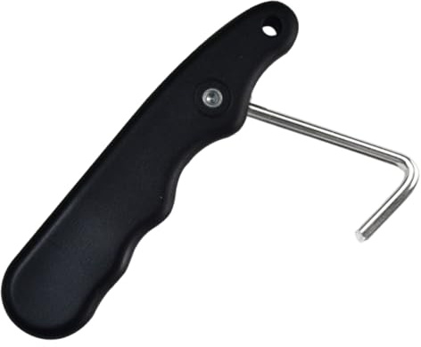 Skate Lace Tightener – Handheld Pulling Implement, Metal Compression Helper, Colapsible Rink Gadget | Figure Footwear Fitting Aid, Secure Grip Feature, Winter Sport Support Gear, Practice Session