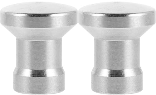 Beavorty Fireplace Knob Replacement Threaded Knob Handle for Fireplace Door Shower Door and Cabinet Use Decorative Metal Pull Handle for Furniture 2 Pack 1.10 X 0.91 X 0.91 in