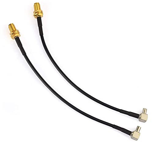 Wesafrae 4G Antenne SMA Buchse auf TS9 Stecker Adapter Kabel 15Cm 2 StüCk für Externe Antenne Router E5372 E5577 E5786 E5787