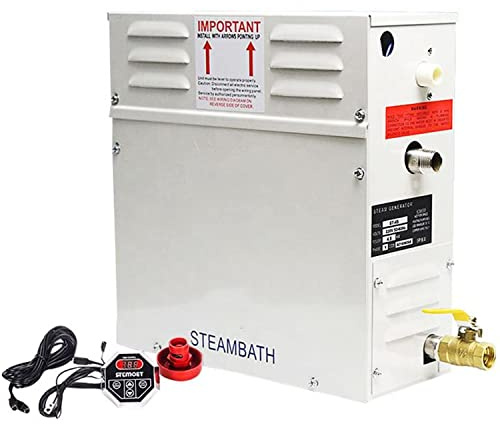 LMgalxion Generatore di Vapore per Bagno Domestico Sauna Doccia Ideale per Sauna/Doccia/Spa,Adatto per Spazio 3m³-20m³ - Accumulo Automatico di Calore 25-55 ℃ 220V-12KW