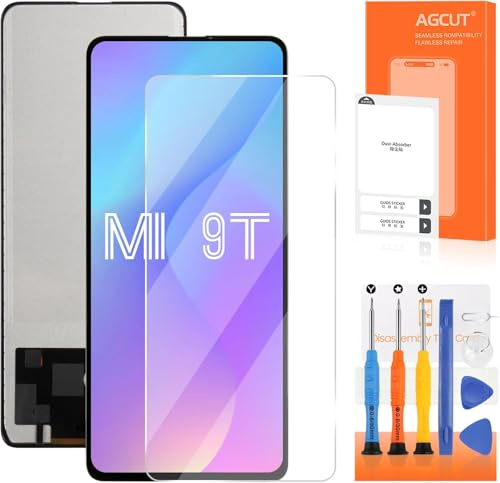 AGCUT LCD Display para Xiaomi Mi 9T / Mi 9T Pro - Pantalla de repuesto para Redmi K20 / K20 Pro 6,39 pulgadas, pantalla LCD táctil, panel completo con herramientas, color negro