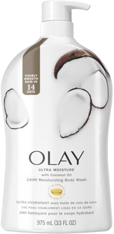 Olay Gel de baño Ultra Moisture con aceite de coco, 887 ml