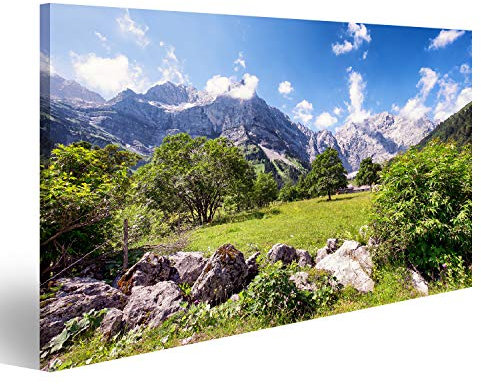 islandburner Bild auf Leinwand Karwendelgebirge Berge Österreich Europäische Alpen Bilder Wandbilder Poster