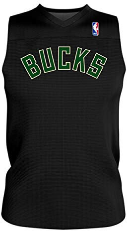 alleson Erwachsene Logo wendbar NBA Game Jersey, Unisex-Erwachsene, Milwaukee Bucks, X-Large