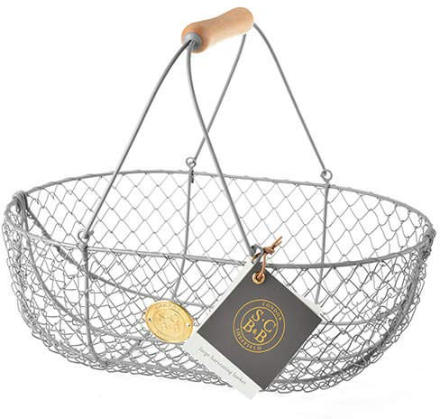 Burgon & Ball Sophie Conran Erntekorb, groß, Grau