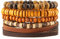HZMAN Wickelarmbänder für Herren und Damen, Hanfschnüre, Holzperlen, ethnische Stammes-Armbänder, Lederarmbänder, 25 cm, Leder, Nein.