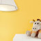 NEWROOM Papier peint enfants jaune couleur unie texture Uni intissé orange