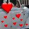 Interfoil INTERFOL Herzen auf Magnetfolie | Hochzeitsauto Hochzeit Valentinstag Schmuck Herz Kfz Pkw Auto Sticker Aufkleber Deko Dekoration | qualitativ hochwertiger Druck auf Magnetfolie