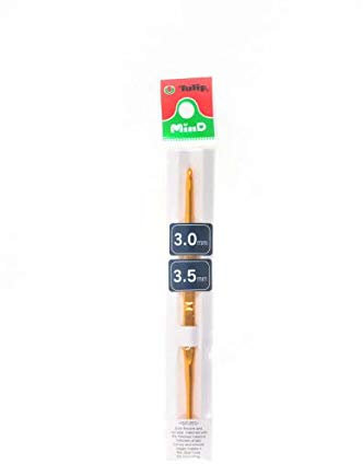 Tulip TA-0014E Crochet Hook, Legierter Stahl, Gold, 3-5 (2.2-3mm)