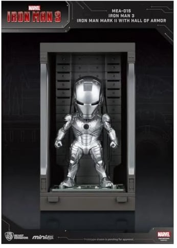 Beast Kingdom Toys Iron Man 3 Mini Egg Attack Action Figure Hall of Armor Iron Man Mark II 8 cm, MEA-015B