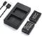 LORDONE - Pack of 2 LP-E17 & LP E17 Dual USB Charging Battery for Canon EOS R8 R10 R50 R100 RP EOS77D 850D 800D 760D 750D 200DII 200D M5 M6 M3 Rebel T7i T8i T6 T6 T6 TT6 SL2 SL2 SLSL3 Cameras