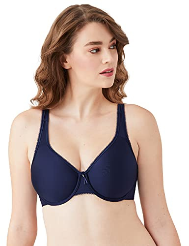 Wacoal Women's Plus Size Basic Beauty Full Figure Underwire Bra, Black Iris, 34H