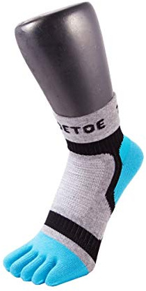 TOETOE® - Sport - Licht Läufer Zehensocken (Blau, 44-47)