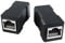 KabelDirekt 2 accoppiatori LAN – connettori di rete e accoppiatori Ethernet due prese RJ45, collega ed estende facilmente i cavi patch, CAT 7 per fino a 10 Gbit/s, nero
