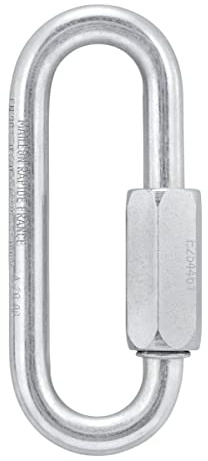 PETZL, Go 8 Mm (Pack of 10), Quick Link Große Öffnung Für Kletterhallen, Grau, 8 Mm, Unisex-Adult