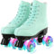 YUDOXN Rollschuhe.Klassische Retro Rollschuhe.Classic Roller, komfortabl LED Rollerskates für Jugendliche und Anfänger.Mädchen. (Frucht grün, 43)