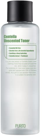 PURITO Centella Unscented Toner 6.76fl.oz/200ml Hydrating face Toner,pH5.5 Toner