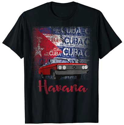 Flagge von Kuba Havanna T-Shirt