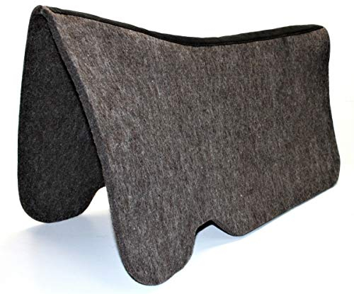 EquiSportsProducts Padliner - Mustang Filzunterlage - Grey Wool - Contoured - 1/2