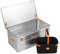 Alubox B140 Alukiste 140 Liter Aluminium Transportbox PROMO inkl Einkaufskorb schwarz