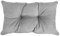 POKAR Rückenkissen Stuhlkissen Rückenlehne für Stuhl Rattanmöbel Gartenmöbel Kissen Outdoor Rückenpolster Lounge Polster 70x40x10 cm, Grau