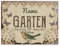 PR Print Royal Gartenschild selbst gestalten - Garten seit - Metallschild personalisiert mit Name und Datum, Geschenk für Gärtner, Outdoorschild aus Aluminium | Wetterfest, 21x15 cm