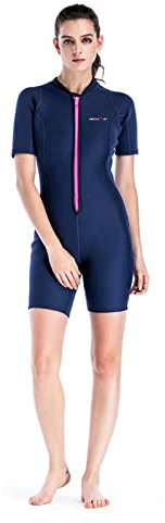 Damen-Kurzarm-Neoprenanzüge 2 mm Damen-Neoprenanzug mit Reißverschluss vorne,zum Tauchen,Surfen,Schwimmen,Schnorcheln