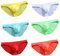 Faringoto Slip ultra léger et respirant en soie glacée pour homme en micro maille respirante pour se détendre la nuit, Bleu clair + blanc + rouge + vert + orange + jaune, XL