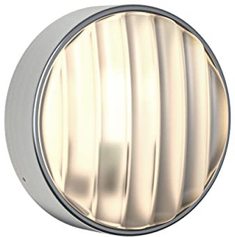 Astro Montreal Round 220 Outdoor Wall Light - IP44 Rated - (Brushed Stainless Steel), LED E14/SES Lamp, Designed in Britain - 1032011-3 Years Guarantee