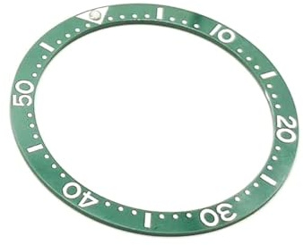 Drehbarer Einsatz aus Keramik, kompatibel mit Uhren Seiko SKX, SRPD 38 mm, Hulkgrün, Schwarz, Schwarz Black Bay, Nachtblau, Ersatz-Taucherset + 3M Sticker, hulk green, 38MM
