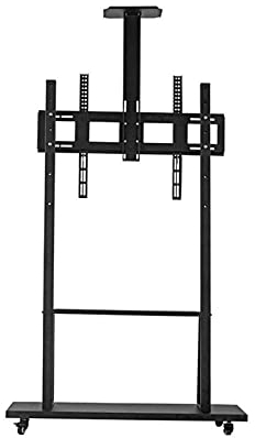 CAZARU 50-100 Inch Television Stands On Wheels, TV Riser TV Mounts, Stands & Turntables, Office Home Trolley Floor Bracket, Max Load 75Kg/165Lb