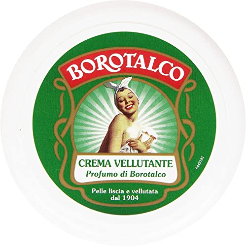 6x Borotalco - Velvety Cream, Parfüm von Talkumpuder, glatte und samtige Haut - 150 ml + Italian Gourmet Polpa 400g
