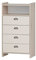 Schildmeyer Highboard Lindholm 155291, Sandeiche Dekor/Cremebeige, 60,1 x 33 x 104 cm