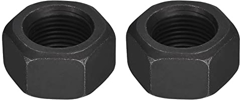 sourcing map Tuercas hexagonales 3/4-16, tuerca hexagonal de óxido negro de grado 8.8 de acero al carbono para tornillo de tornillo, paquete de 2 unidades
