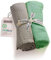 pic Bear Musselin Molton Tücher 80x80cm - Ultra-weiche Multitalente für Babyalltag: Spucktuch, Schmusetuch & mehr - 100% Baumwolle - 2er Pack (grayed Jade + Oyster Mushroom)