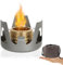 Niuoppy Mini réchaud à alcool portable ultraléger, petit réchaud de camping léger pour randonnée, camping (gris)
