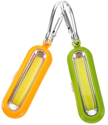 KOMBIUDA 2 Piezas Mini Linterna led Lights lamparas led Llavero Verde Linterna LED Llavero Anillas para llaveros Leds Llavero con luz Llavero LED Super Brillante con Luces dirigió condujo