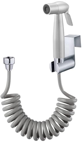 Bidet Handbrause Set, Toilette Bad Bidet für Bid et Armaturen WC mit 59in langem flexiblem Teleskop Brauseschlauch und Halterung, Edelstahl Duschkopf Windel Dusche Tierbad Wasserspar Wand waschen