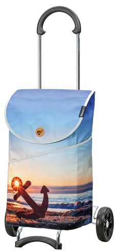 ANDERSEN Einkaufstrolley - Scala Shopper Mix A37 | mit Flüsterrädern, klappbar, aus Stahl, bis 40 kg - Tasche Limited Edition, Seitenfach, Innenfach, 46 L