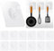 YUXIANLB Adhesive Wall Hooks for Hanging Heavy Duty Waterproof Hooks 12Pcs Curtain Rod Hooks Horn Hook Clear Hooks Practical Hook for The No Drill Wall Frosted Crook for Home Bathroom Kitchen Office