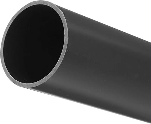 MACHSWON PVC Pipe 45.2mm ID 50mm OD 200mm Length Round Plastic Rigid Tubing High Impact for Drain Pipe Cable Sleeve(Light Grey)