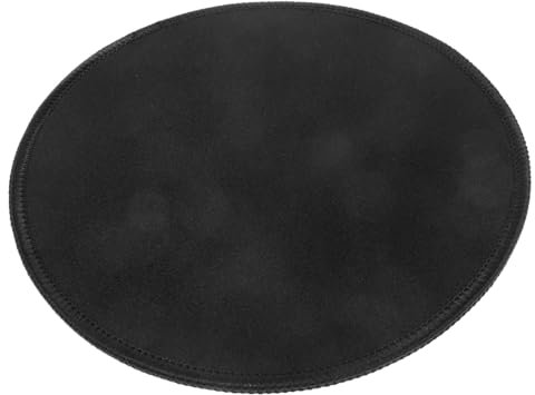HOODANCOS Rundes Mauspad Kleines Rundes Mousepad Kreispad Kreis-mauspad Ultradünnes Mauspad Mousepads Mit Motiven Kreisförmig Mauspad Aus Gummi Black